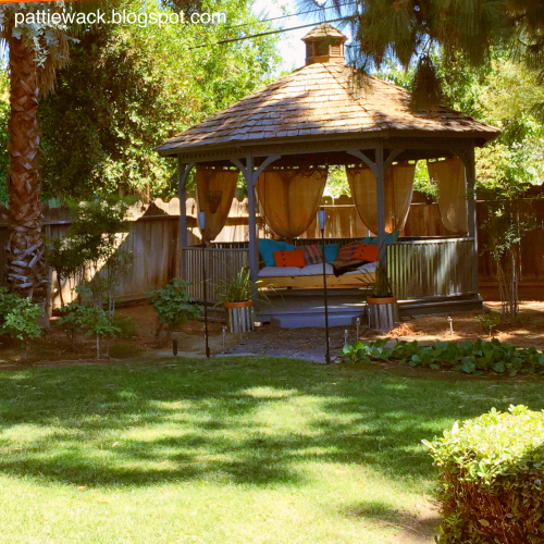 Get Wacky and Crafty with Pattiewack! Gazebo MakeOver DIY Curtains