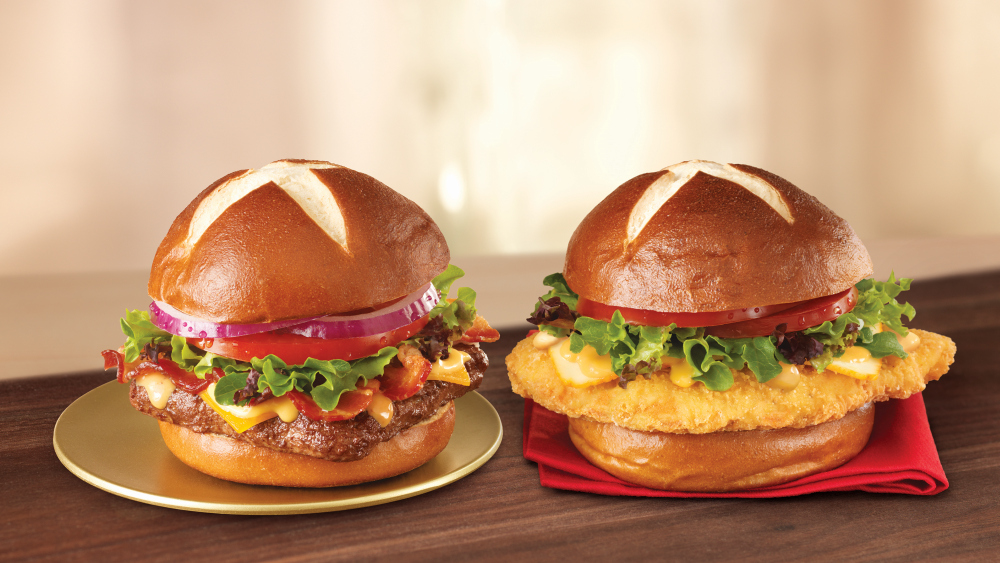 wendys pretzel bacon pub wendys pretzel bacon pub