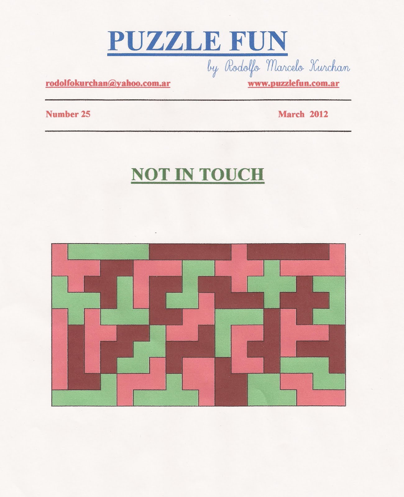 Magazine Puzzle Fun PUZZLE FUN 25, PAGE 1