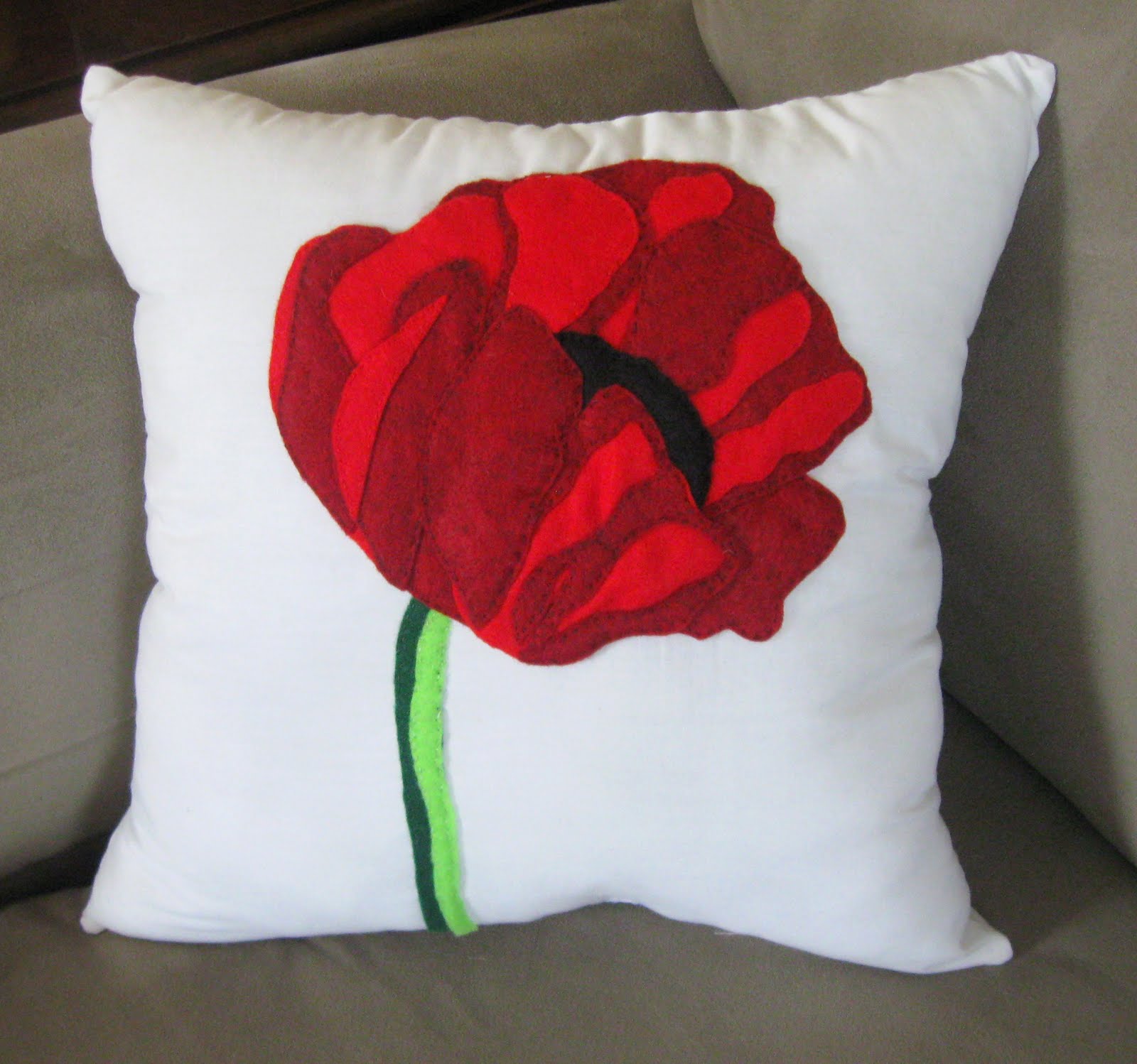 Buffalovely Pretty Pretty Poppy Pillow