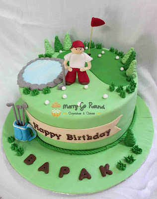 golf cakes cake birthday round merry cupcakes pm posted