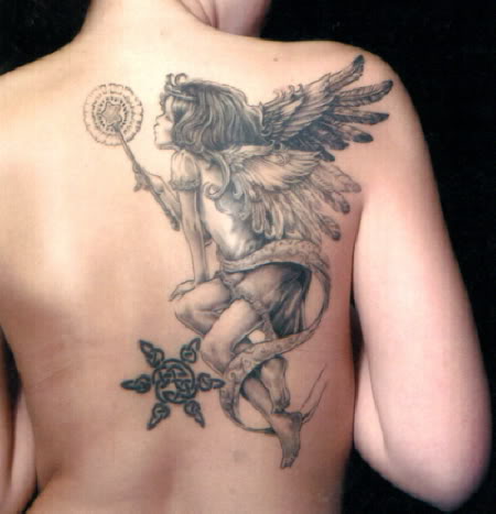 tattoos of angels. guardian angel tattoo.