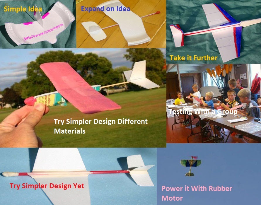 Ramblings Progression of Ideas 1 Foam Gliders