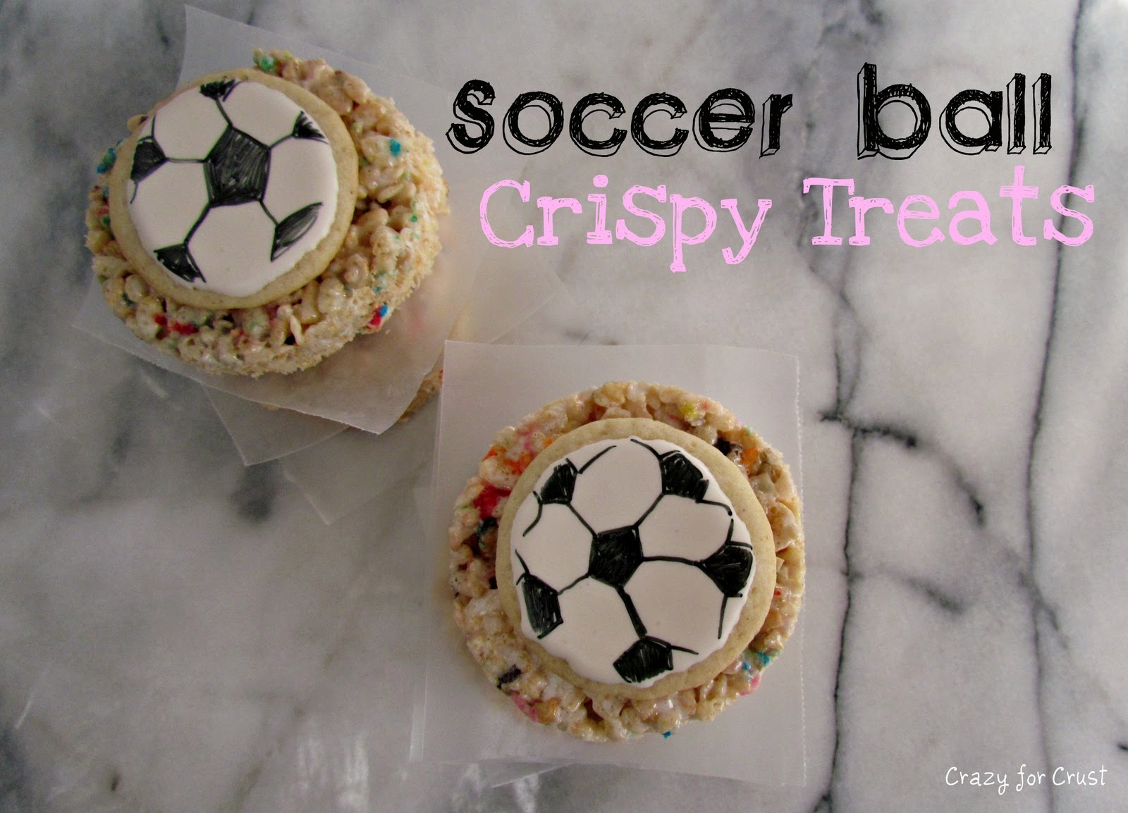 Soccer Crispy Treats Crazy for Crust