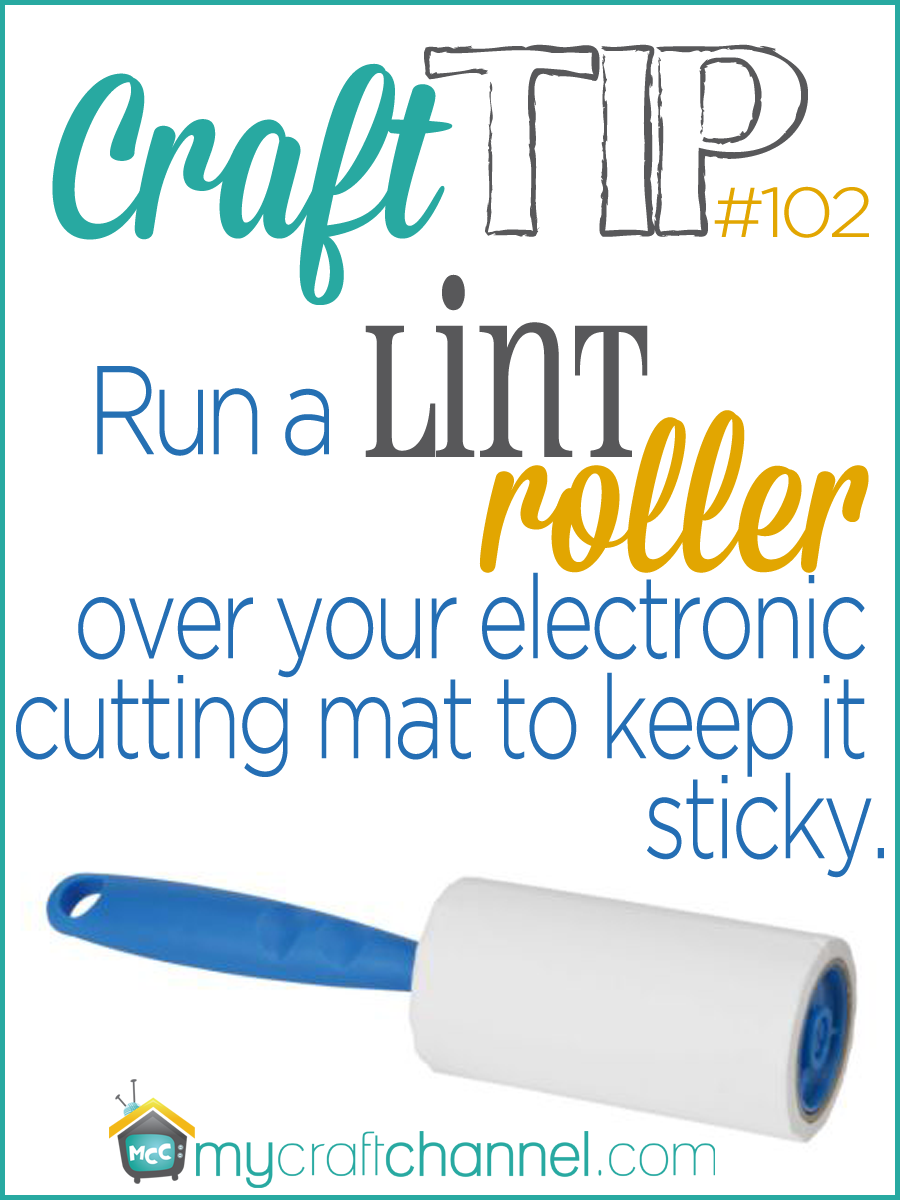 My Craft Channel August 2nd How to Make Cutting Mat Sticky Again