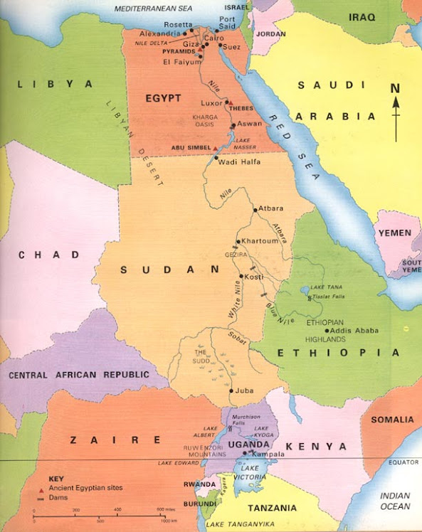 Map of Nile