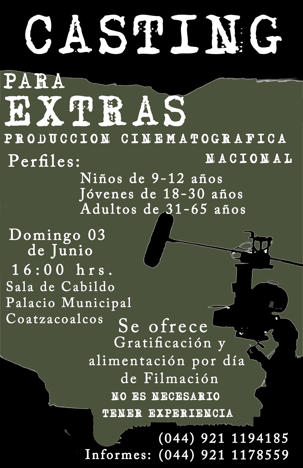 CASTING PARA EXTRAS CINE DEL SUR DE VERACRUZ