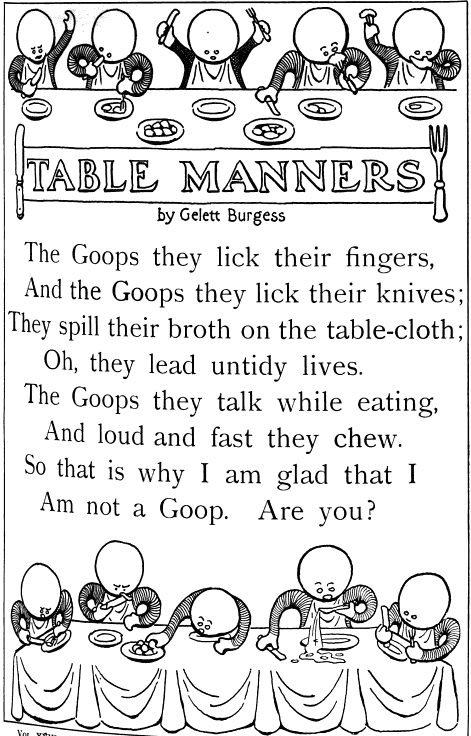 essay on table manners