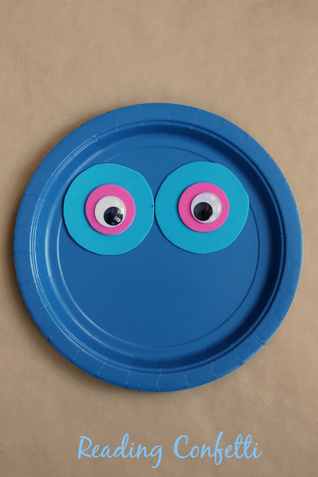 Paper Plate Owl Craft Reading Confetti