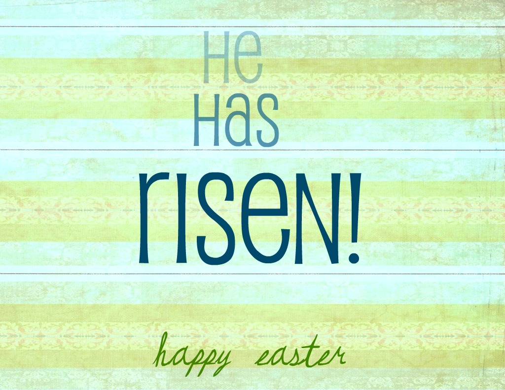 he has risen ~ The Striped Flamingo