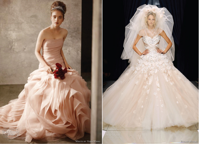Wedding Trends} : Blush Wedding Dresses
