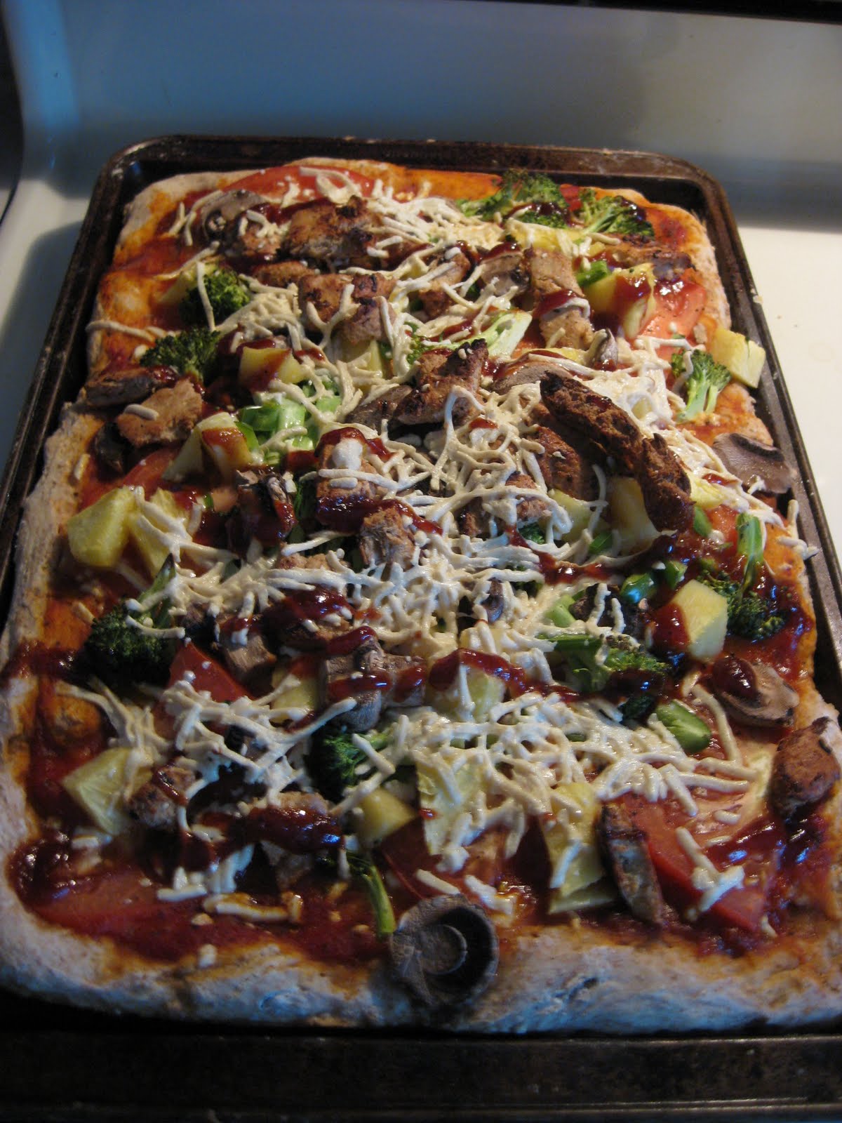 Not a Crazy Vegan Garbage Can Pizza!