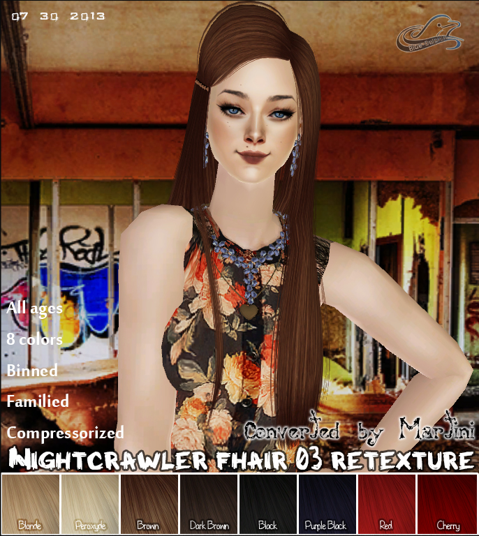 Nightcrawler fhair 03 converted by Martini, retextured by BDsims Nightcrawler+03+preview1