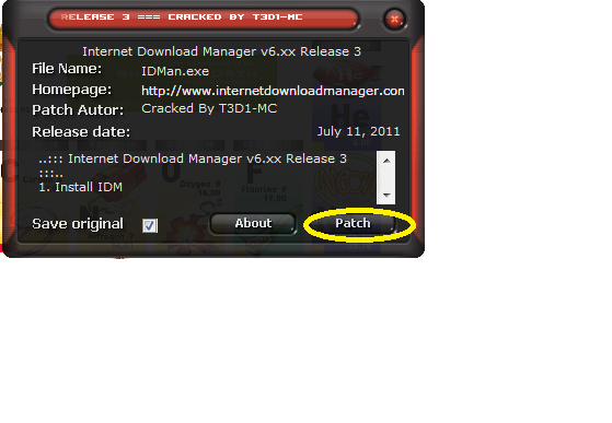 Internet Download Manager V.6.x.x.x Patch