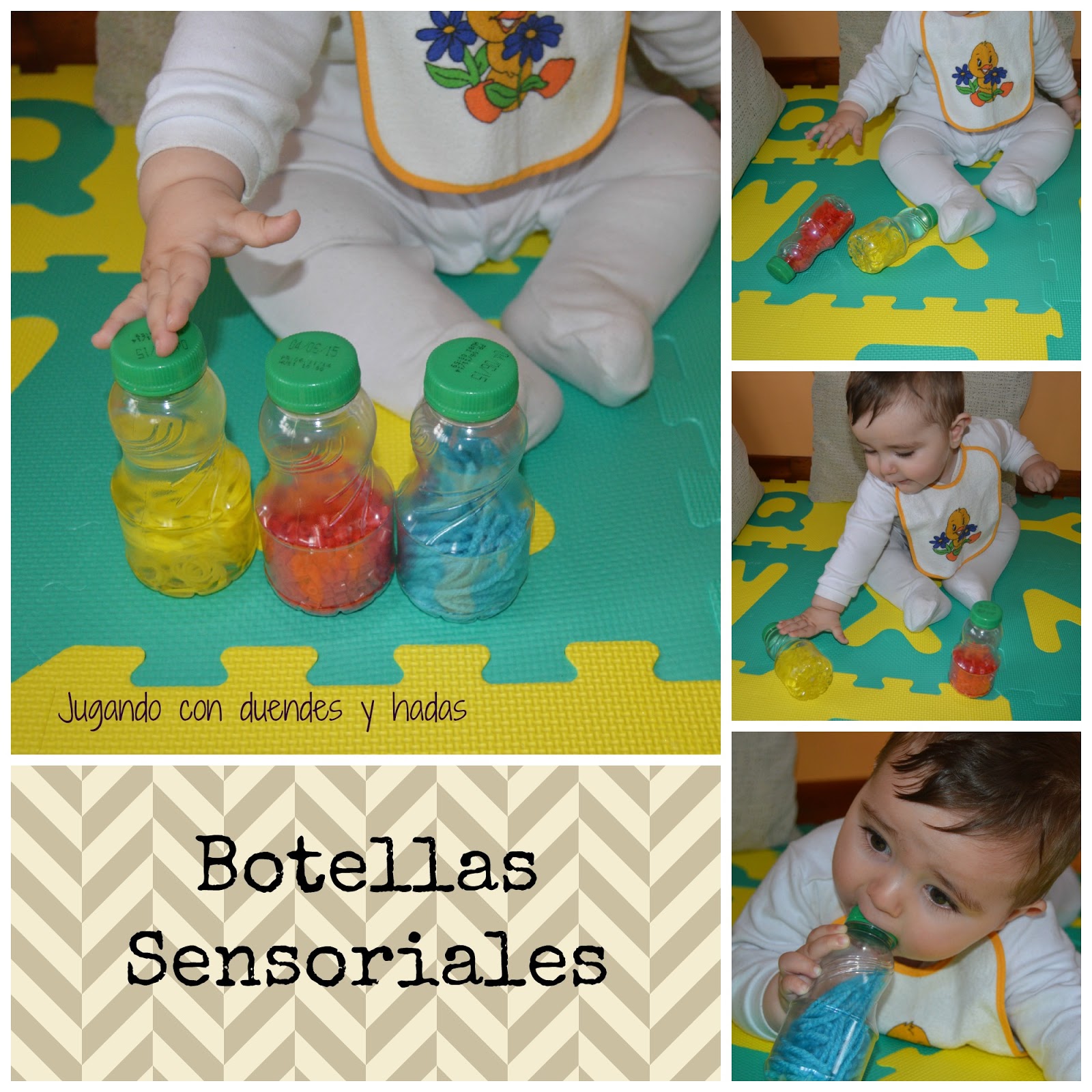 Jugando con Duendes y Hadas: Botellas sensoriales