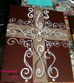 Transparent Honest & True: Cross Painting