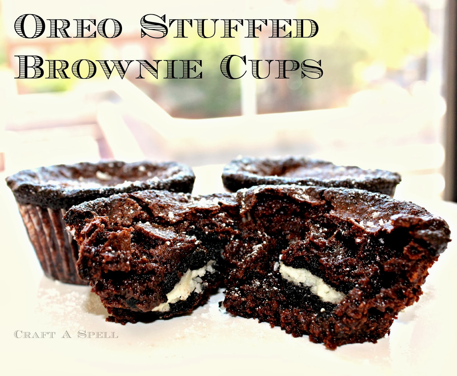 Craft A Spell Oreo Stuffed Brownie Cups