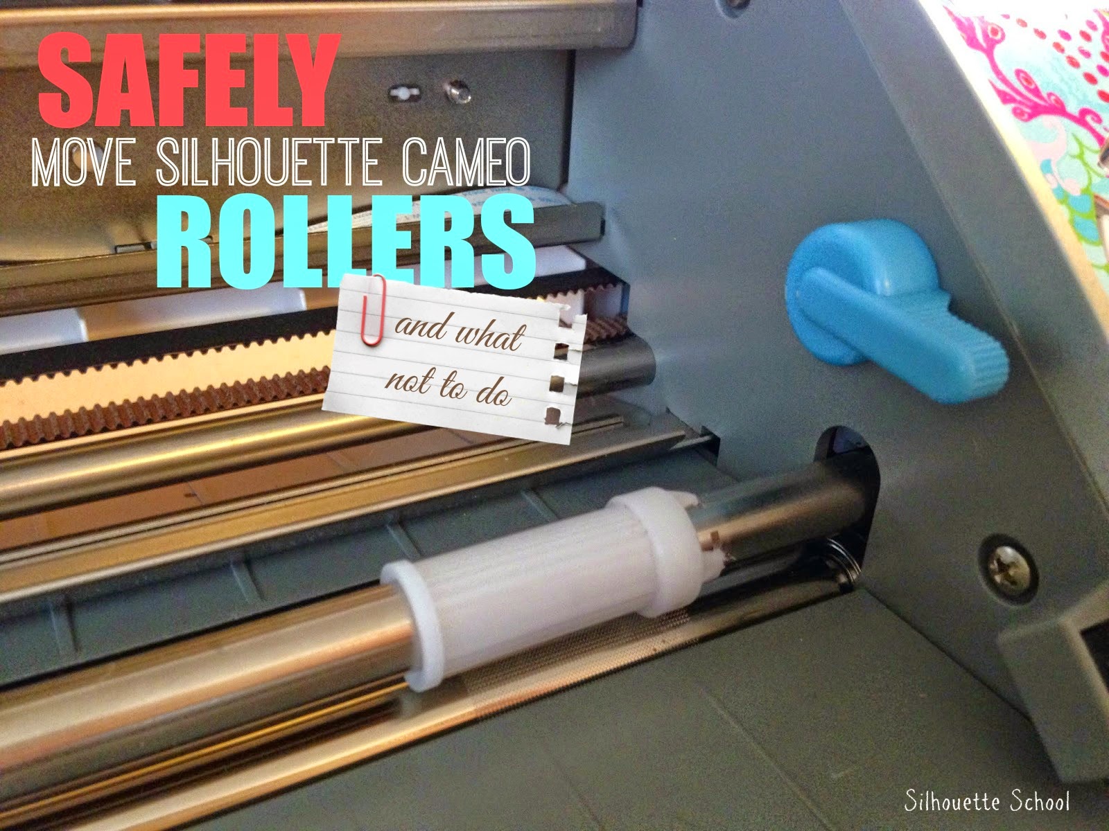 How to Move Silhouette CAMEO Rollers (Easily) Silhouette School