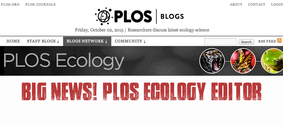 Big News! PLOS Blog Editor Position