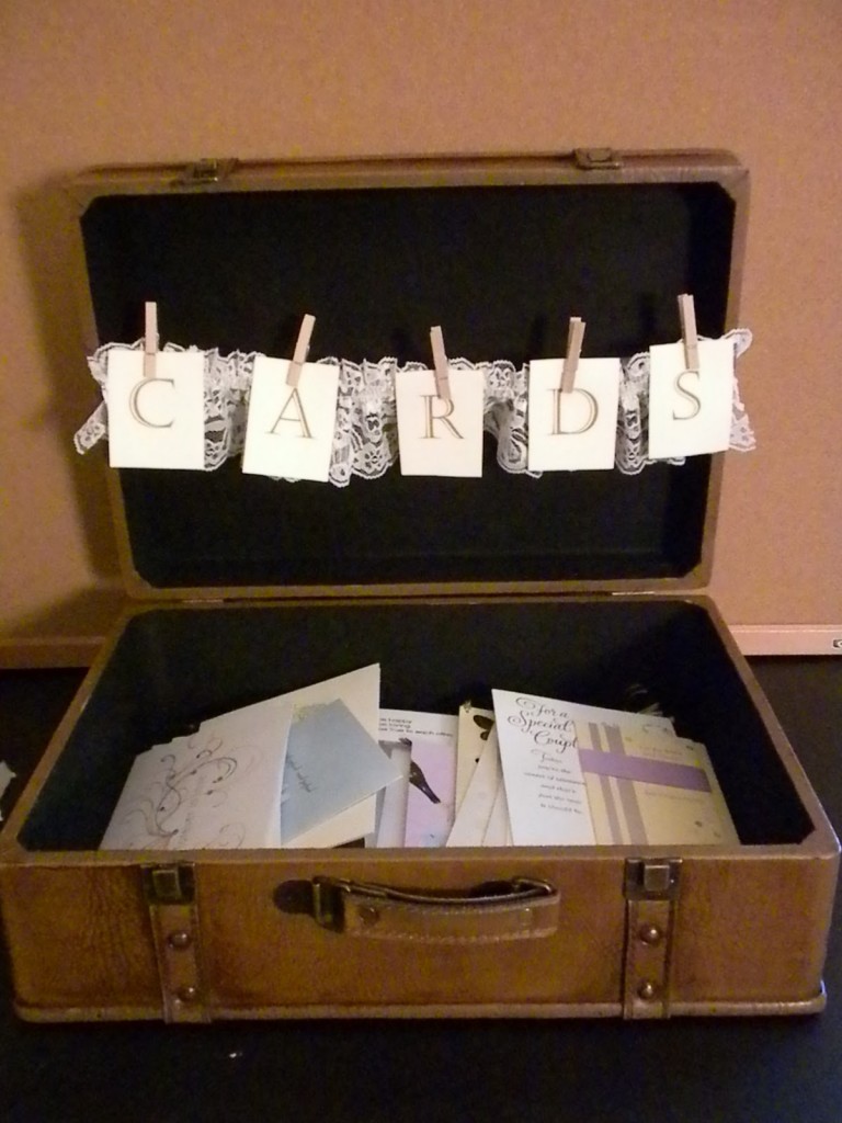 ... wooden chest card receptacle engagement photographs card receptacle