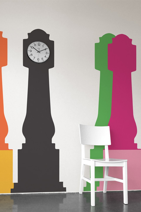 The Pink Chalkboard Grandfather Clocks