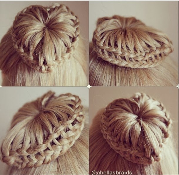 braided bun hairstyles girls