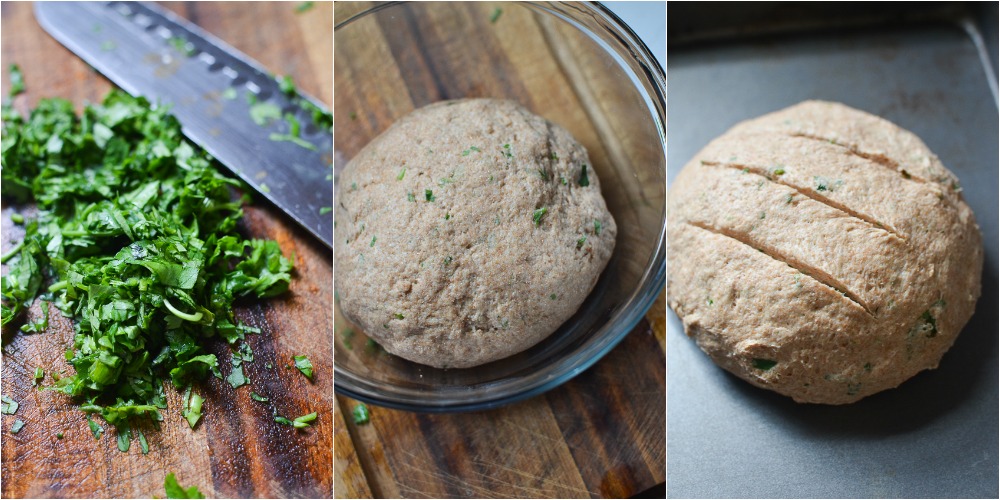 WHOLE WHEAT BREAD WITH HERBS PLACE OF MY TASTE