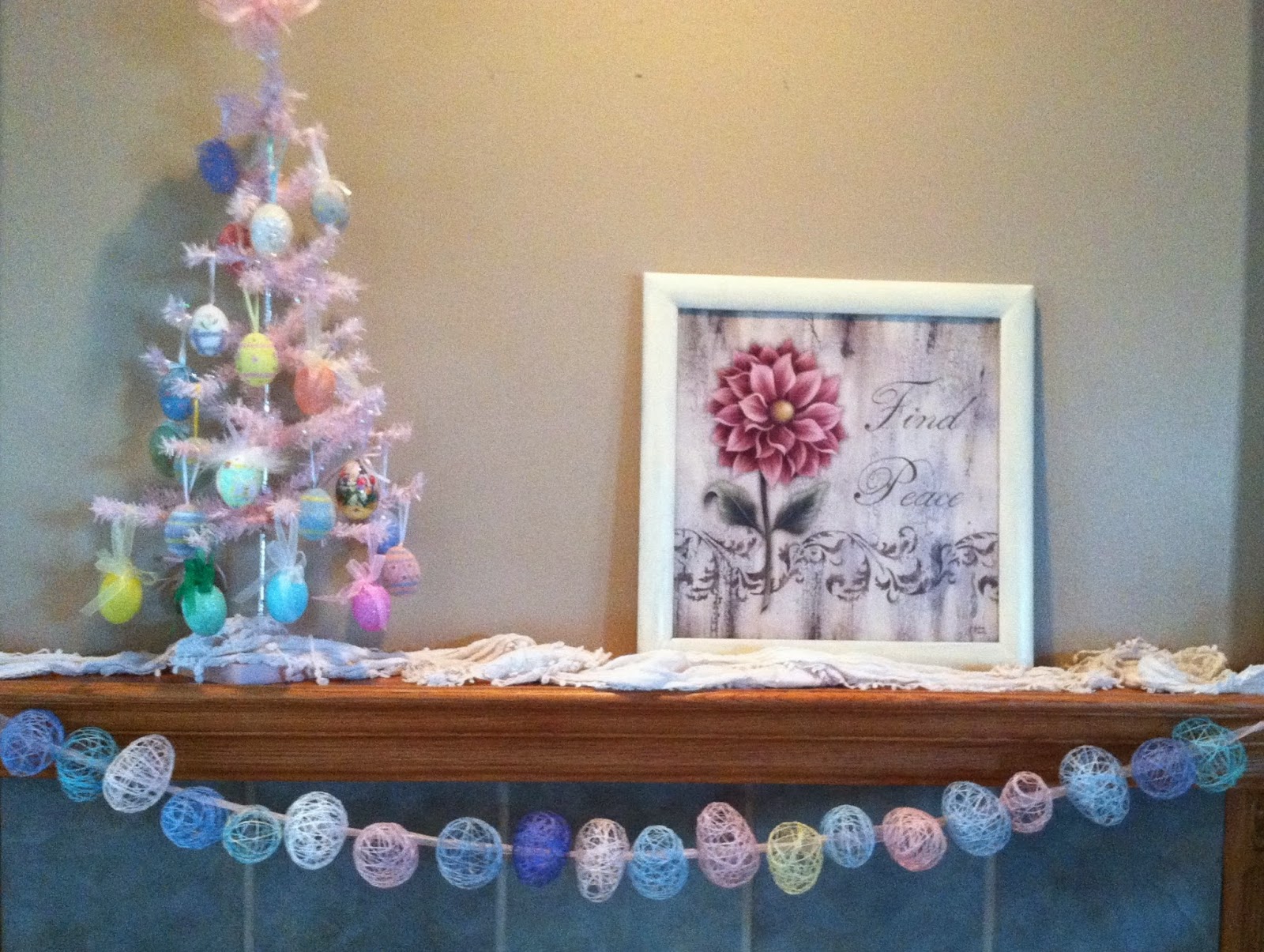 Natural Homemade Living DIY Easter Eggs Garland or Wreath