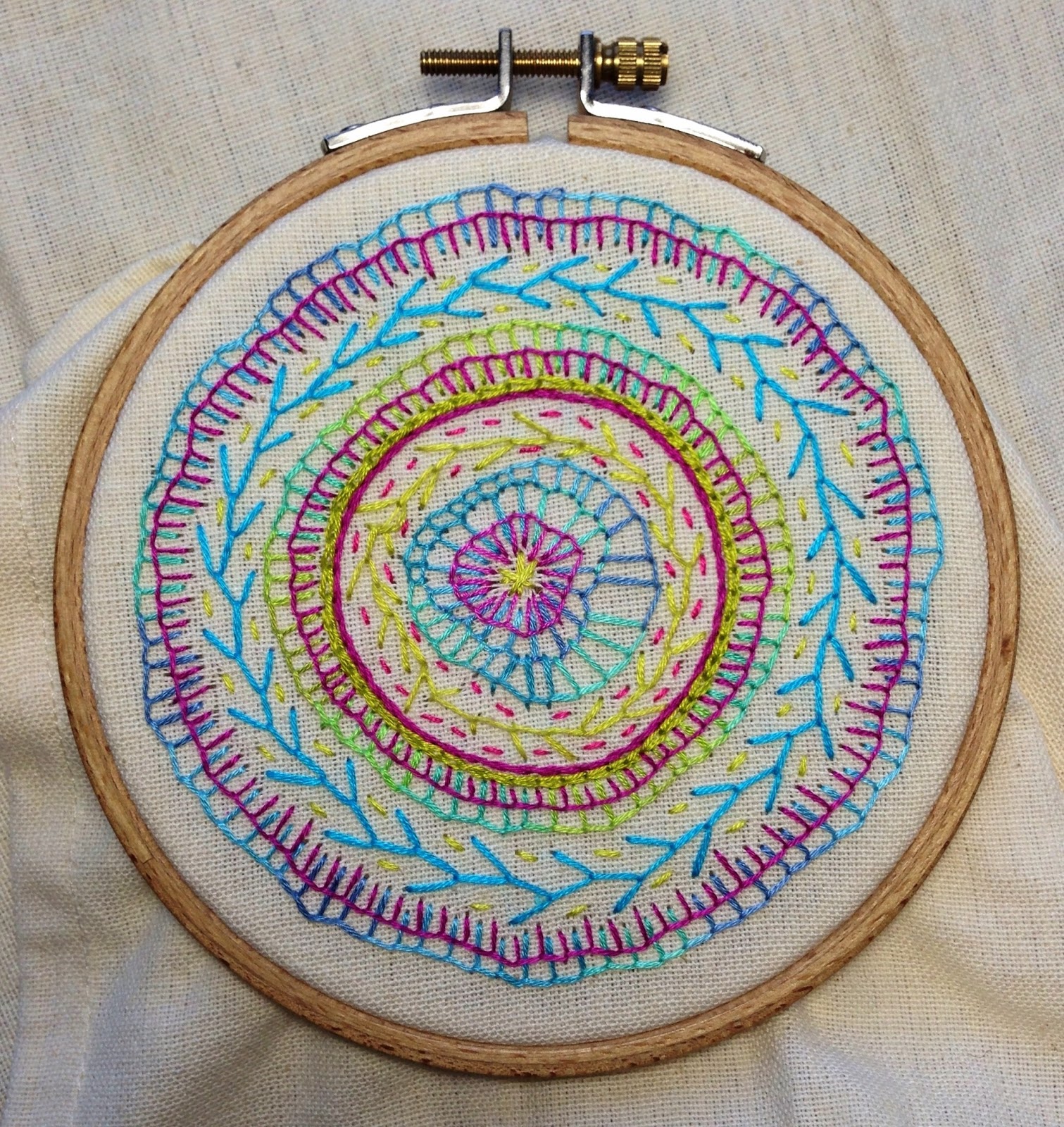 Magamerlina another embroidered mandala Magamerlina another embroidered mandala