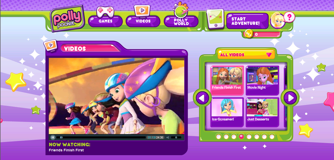 polly pocket games polly world