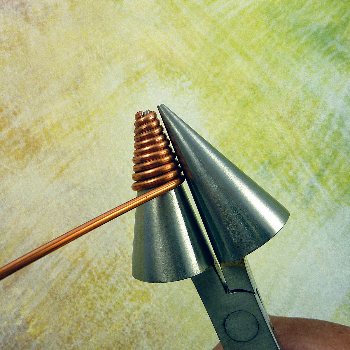 Sharilyn Miller FREE Tutorial Copper Cone Earrings!