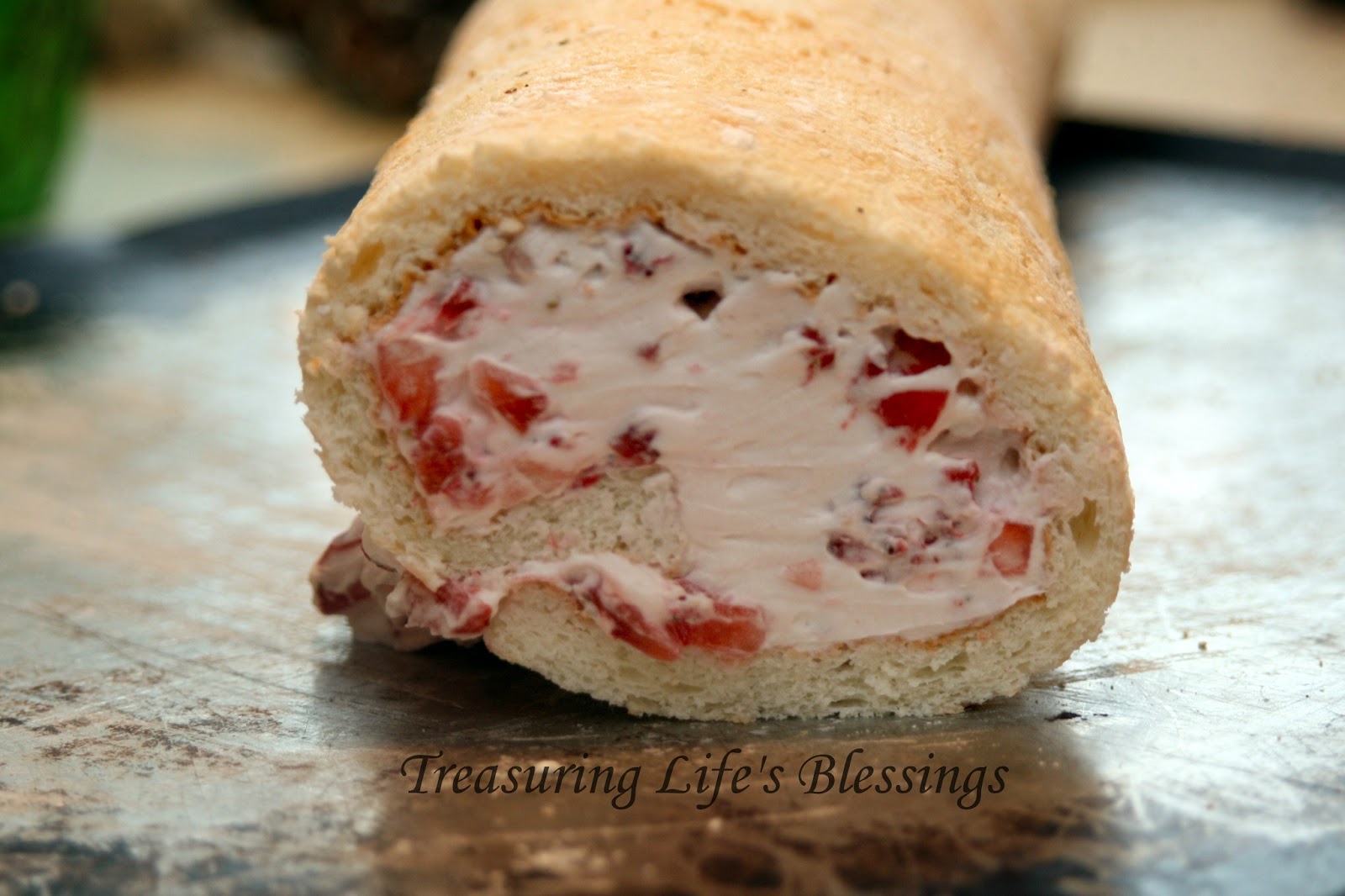 Strawberries and Cream Angel Food Cake Roll Treasuring Life's Blessings