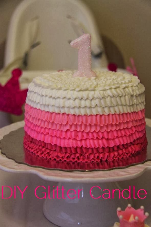 so the cook said Guest Post Glitter Birthday Candle DIY