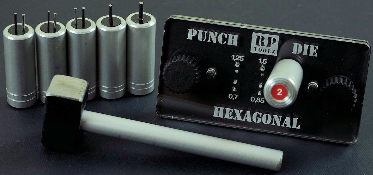 The Modelling News Benchtop Tool Review RP TOOLZ hexagonal punch and