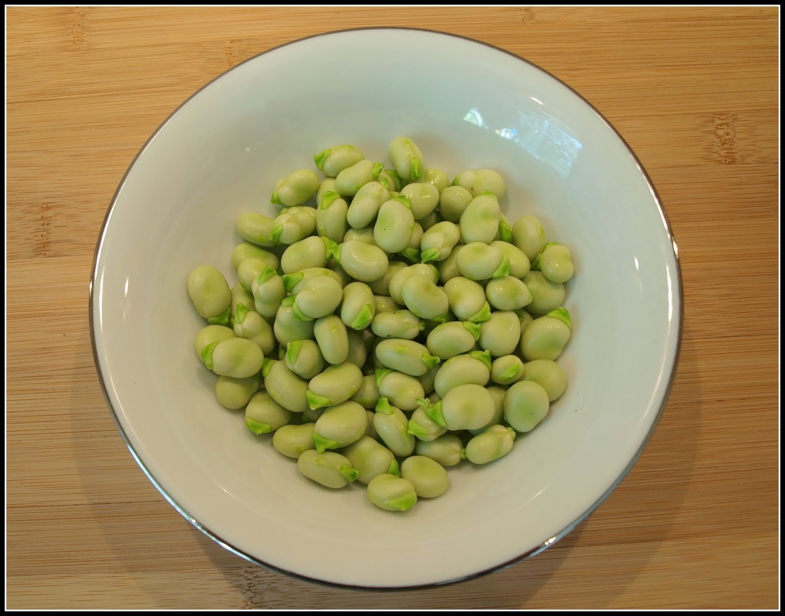 Mark's Veg Plot Cooking the first of the Broad Beans