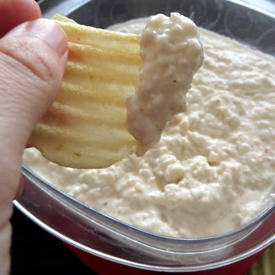 French Onion Dip:  A slightly beefy, very oniony, sour cream dip perfect for gameday snacking (or any day).