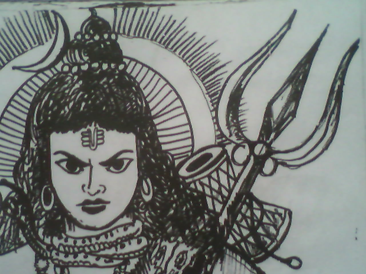 Lord Shiva Drawings & Paintings