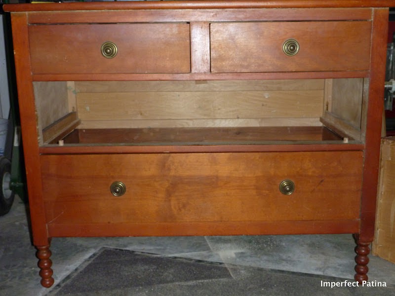 Imperfect Patina Old Spindle Dresser Redo
