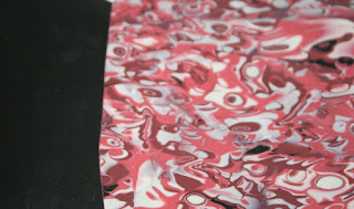 Mokume Gane Polymer Clay - Slices covered over a background sheet