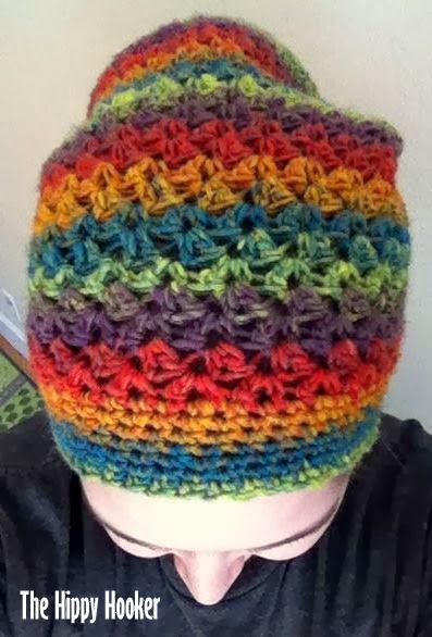 The Hippy Hooker: Rasta Slouchy Beanie - Free Crochet Pattern
