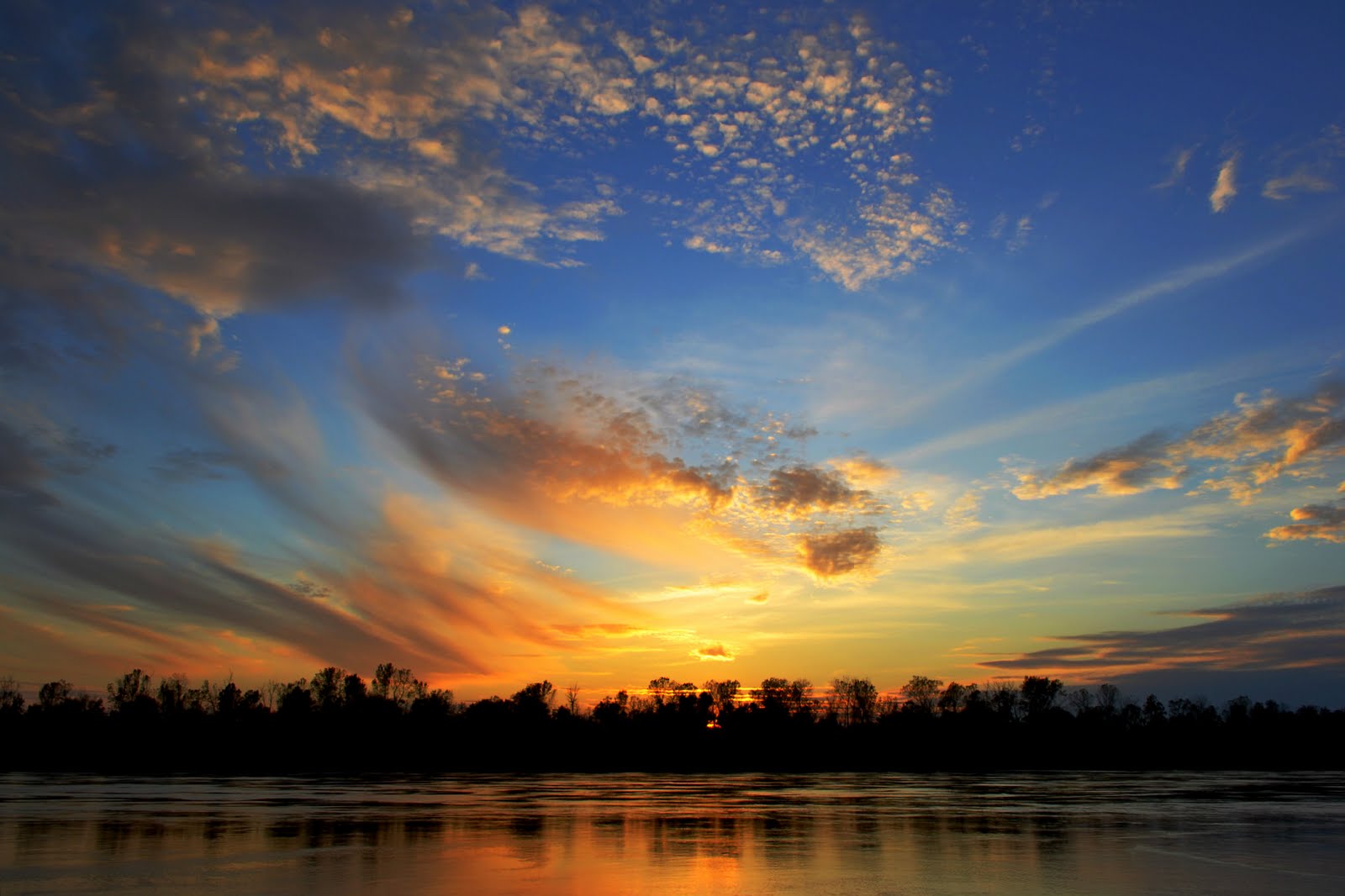 Hip Suburban White Guy Sunset Over The Missouri River