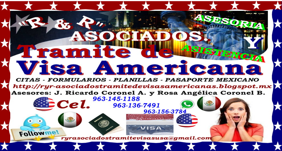 R&R  ASOCIADOS *** TRAMITE DE VISAS AMERICANAS.