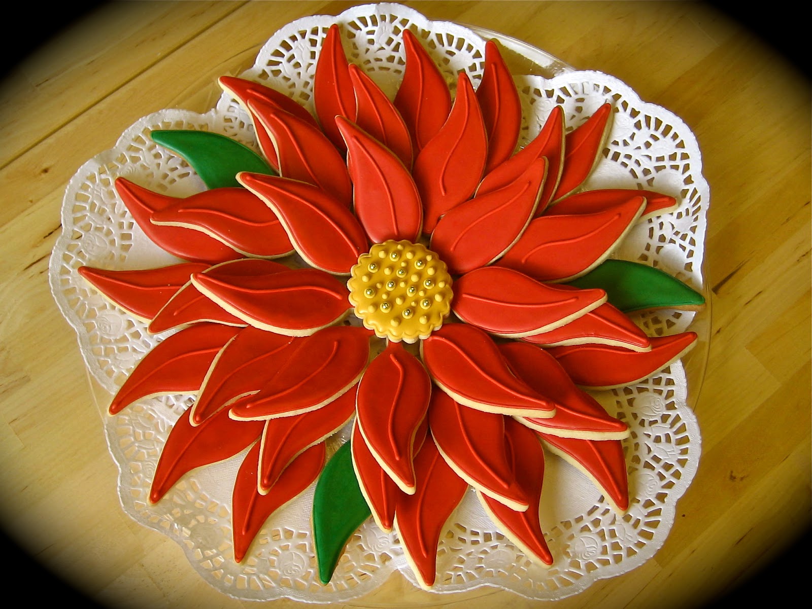 Have A Cookie! Poinsettia Cookie Platter