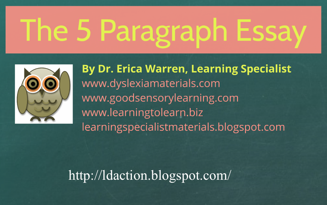 5 Paragraph Essay Graphic Organizer