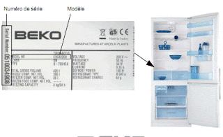 Rappel d'un réfrigérateur combiné No Frost de marque Beko