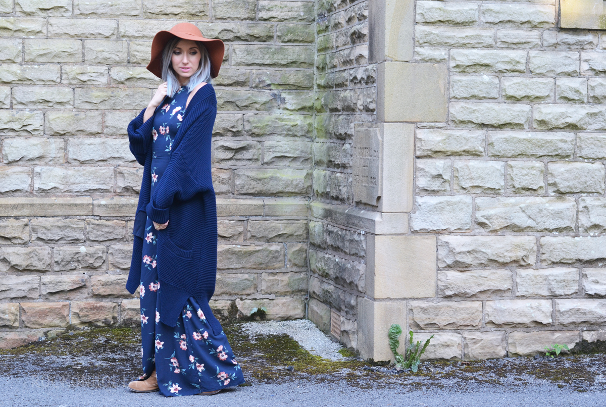 New Look Floral Maxi Dress on Rock On Holly Blog