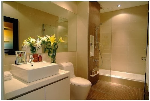 Phòng tắm tại căn hộ The Vista