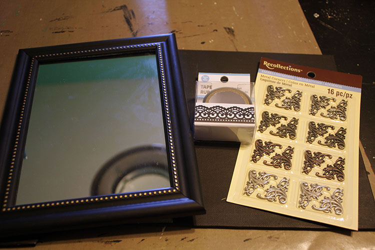 DIY Chalkboard with Mirror Tutorial