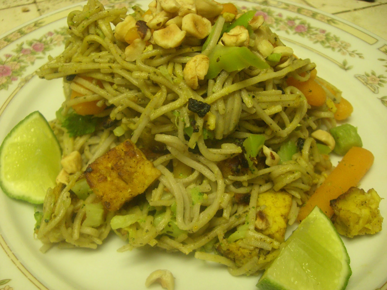 AfroVeganChick Vegan Tempeh Soba Noodle Stir Fry