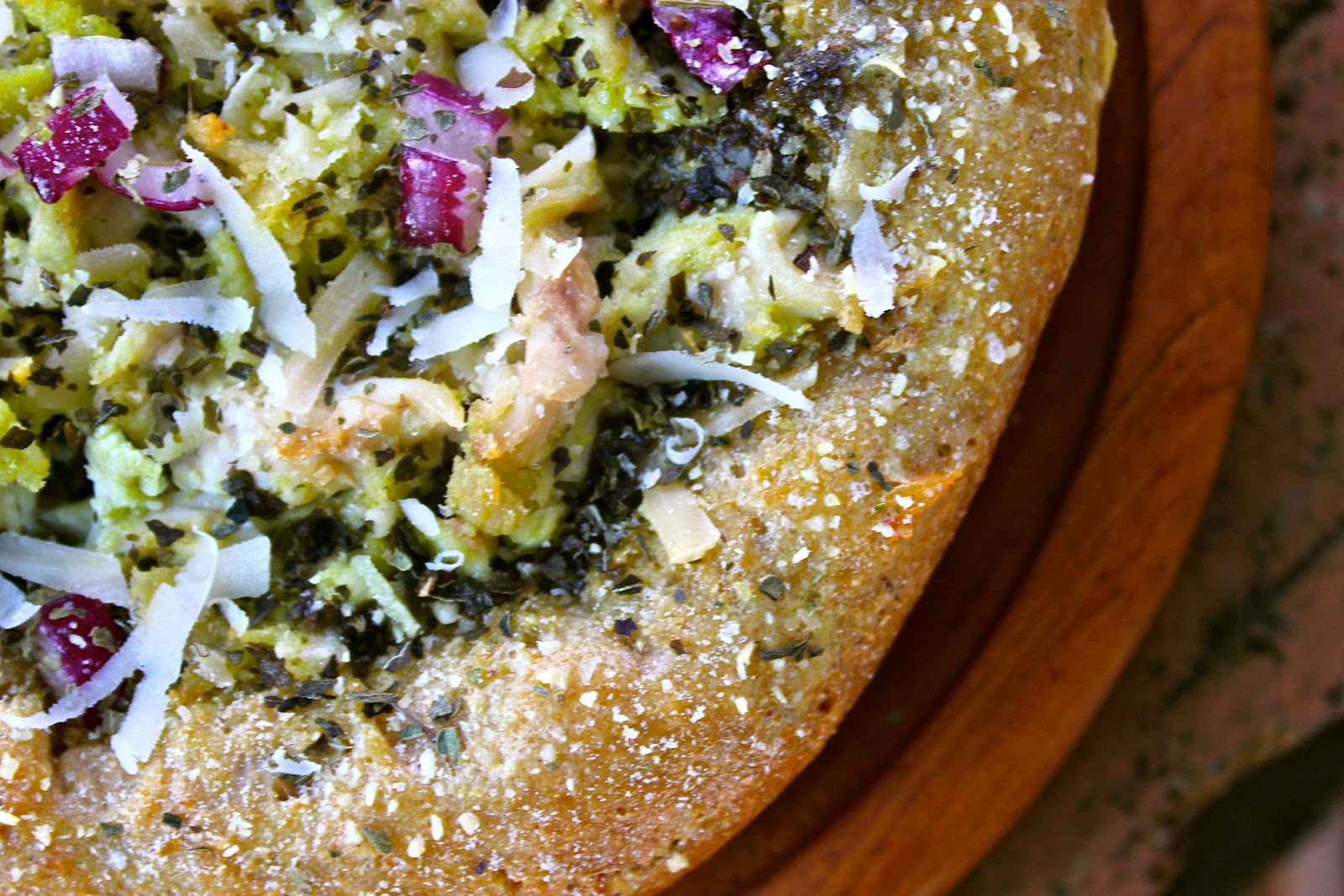 Katherine Basil Pesto Pizza with White Chicken